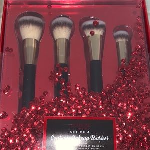 powder and liquid makeup brush set